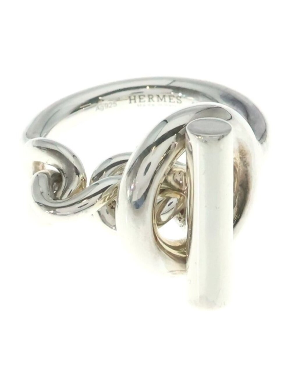 Hermes Ring Croisette Silver